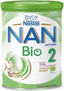 Nestle Nan Bio 2 powdered milk 6m+ 400gr - Βιολογικό γάλα 2ης βρεφικής ηλικίας από 6 μηνών