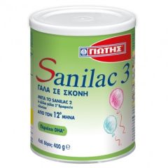 Γιώτης Sanilac 3 for infants from 12th month 400gr - κατάλληλο για τις ανάγκες τους, που είναι αυξημένες μετά τον 12ο μήνα