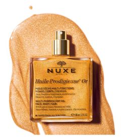 Nuxe Huile Prodigieuse Or Oil 50ml - πολυλειτουργικό ξηρό λάδι με στρας Για πρόσωπο, σώμα και μαλλιά