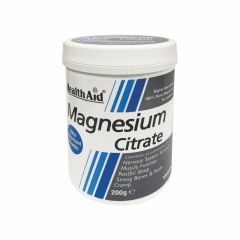 Health Aid Magnesium Citrate powder 200gr - 100% Magnesium Citrate Powder
