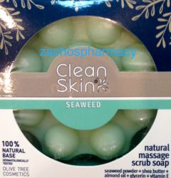 Clean Skin Seaweed natural soap for cellulite 1.piece - Φυσικό σαπούνι μασάζ και απολέπισης