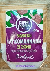 Βιοαγρός Organic Konjac Glucomannan powder 100gr - Βιολογική γλυκομαννάνη σε σκόνη