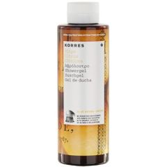 Korres Citrus Showergel 250ml - Lemon Shower Gel with Organic Extracts from Althea and Olive Gold