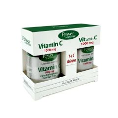 Power Health Vitamin C 1000mg 30/20tbs - Συμπλήρωμα διατροφής με βιταμίνες C &  Δώρο 20 ταμπλέτες βιταμίνης C 1000mg
