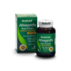 Health Aid Ashwagandha Root Extract (Withania Somnifera) 60.tbs - γνωστό και ως Ινδικό Ginseng