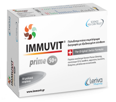 Leriva Pharma Immuvit Prime 50+ multivitamins 30.caps - complete and balanced dietary supplement