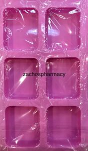 Silicone soap mold (SM115) 6.parallel places - Φόρμα σιλικόνης 6 παραλληλόγραμμα