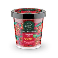 Organic Shop Body Desserts Strawberry Jam Body exfoliator for deep cleansing 450ml