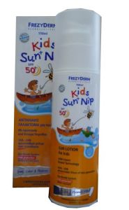 Frezyderm Kids Sun-Nip SPF50+ Παιδικό αντικουνουπικό & αντηλιακό γαλάκτωμα