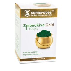 Superfoods Σπιρουλίνα (Spirulina) Gold EUBIAS 180veg.tabs