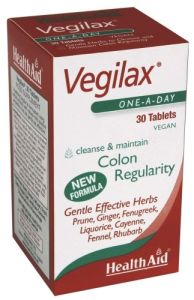 Health Aid Vegilax® 30vtabs - Φυτικός συνδυασμός για τη δυσκοιλιότητα﻿