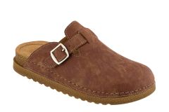 Naturelle Women's Winter anatomical slippers (2635) Brown 1.pair - Comfort ανατομικές υφασμάτινες παντοφλες, με δερμάτινους μαλακούς πάτους