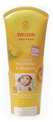 Weleda Calendula Shower&Shampoo 200ml - Σαμπουάν καλέντουλας & Αφρόλουτρο (CALENDULA WASCHLOTION & SHAMPOO)