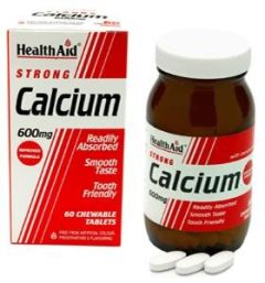Health Aid Strong Calcium + Vitamin D 60tabs - helps maintain strong bones and healthy teeth