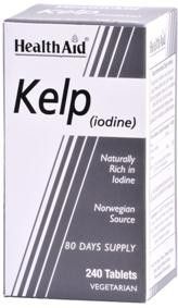 Health Aid Kelp (Iodine) 240veg.tabs - Οργανικό Ιώδιο από φύκια