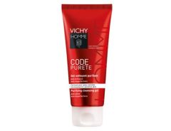 Vichy Homme Code Purete Purifying gel 100ml - Cleansing Gel sanitizer for oily men's skin