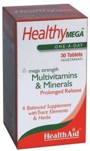 Health Aid Healthy Mega Prolonged Release 30Tabs - Mega Strength vitamins