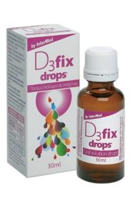 Intermed D3 fix drops 200IU/drop 30ml - Παιδικές σταγόνες βιτ.D (200iu/σταγόνα)