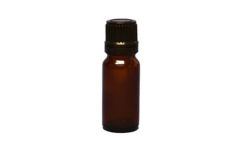 Dark Brown Glass Bottle With Safety Cap With Hole Vertical Administration (Drip) 10ml - Γυάλινο Μπουκάλι Καφέ Σκούρο