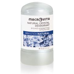 Macrovita Natural deodorant mini crystal Natural 60gr - Φυσικός Αποσμητικός Κρύσταλλος Stick