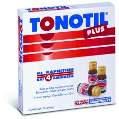 Vianex S.A Tonotil Plus with Carnitine 10x10ml - Τόνωση με αμινοξέα & καρνιτίνη