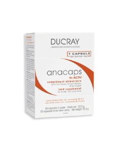 Ducray Anacaps Tri-Activ anti hair loss supplement 30caps - κάψουλες κατά της τριχόπτωσης