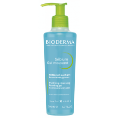Bioderma Sebium Gel Moussant 200ml - Αφρίζον gel καθαρισμού προσώπου
