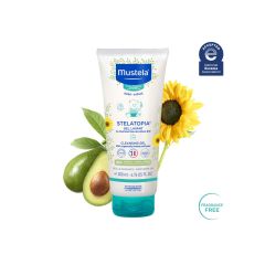 Mustela Stelatopia Gel Lavant Cleansing Gel 200ml - Body & Hair Foams for atopic baby skin