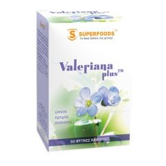 Superfoods Valeriana Plus 300mg 50caps - Βαλεριάνα σε φυτικές κάψουλες