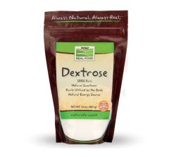 Now Dextrose Non-Gmo sweetener 908gr - Δεξτρόζη (μονοσακχαρίτης που είναι περίπου 30% λιγότερο γλυκός από την καθαρή ζάχαρη)