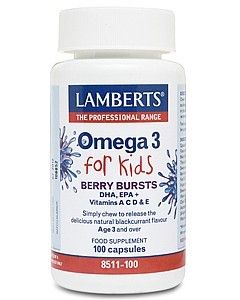 Lamberts Omega 3 for Kids-Ώμεγα 3 Λιπαρά Οξέα για παιδιά