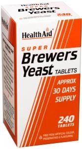 Health Aid Brewers Yeast 240/500Tabs 1piece - Source of proteins & vitamins