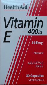 Health Aid Vitamin E capsules 200/400/600/1000iu - (Βιταμίνη Ε) (Τοκοφερόλη) Κάψουλες βιταμίνης Ε σε διάφορες δυναμικότητες
