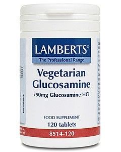 Lamberts Vegeterian Glucosamine Hydrochloride 750mg 120tabs - Υδροχλωρική Γλυκοζαμίνη (Για χορτοφάγους)