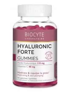 Biocyte Hyaluronic Forte Hydrating and skin plumping 60.gummies - συμπλήρωμα διατροφής με βάση το υαλουρονικό οξύ και τη βιταμίνη C