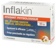 3C Pharma Inflakin Anti inflammatory supplement 30tabs - Συνδυασμός αντιφλεγμονοδών ουσιών