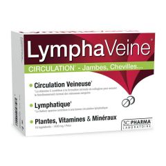 3C Pharma Lymphavein for a healthy circulatory system 30tabs - For tired legs, standing