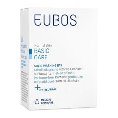 Eubos Blue Solid Washing Bar 125gr - Στερεή Πλακά Καθαρισμού Προσώπου & Σώματος