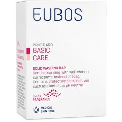 Eubos Red Solid Washing Bar 125gr - Στερεή Πλακά Καθαρισμού Προσώπου & Σώματος