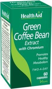 Health Aid Green Coffee Bean Extract 60vcaps -  Κάψουλες πράσινου καφέ υψηλής δυναμικότητας