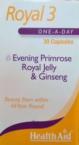 Health Aid Royal 3 Capsules (Royal Jelly, EPO and Korean Ginseng) 30.caps