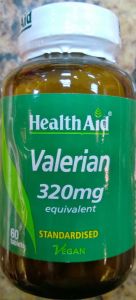 Health Aid Βαλεριάνα (Valerian) 320mg 60tabs - φυσικό και ασφαλές ηρεμιστικό για την αϋπνία