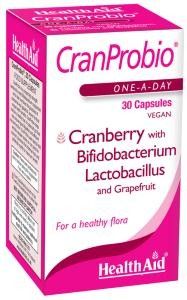 Health Aid CranProbio 30vecaps - Support against symptoms related to yeast & urinary tract disorders / infection
