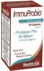 Health Aid Immuprobio 30caps - Μίγμα 50 δις προβιοτικών & πρεβιοτικών