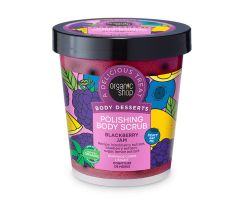 Organic Shop Body Desserts Blackberry Jam Polishing Body Scrub 450ml - Raspberry Jam Exfoliating Body Sanding
