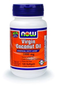Now Virgin Coconut Oil 1000 mg 120 Softgels