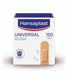 Hansaplast Universal Plaster 100pcs - Τα Γνήσια Ανθεκτικά Στο Νερό (100τμχ)