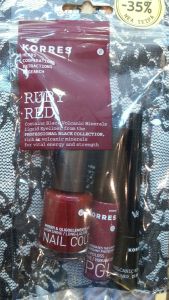Korres Promo Σετ Επαγγελματικού Μακιγιάζ Ruby Red (3 προϊόντα)﻿