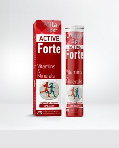 Vitasper Active Forte 20.eff.tbs - Βιταμίνες, Βιοτίνη, Ταυρίνη, Καφεΐνη, Ινοσιτόλη