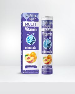 Vitasper Multi Vitamin Minerals 20.eff.tbs - Συμπλήρωμα διατροφής για να ανταπεξέλθετε στους έντονους ρυθμούς της ζωής
